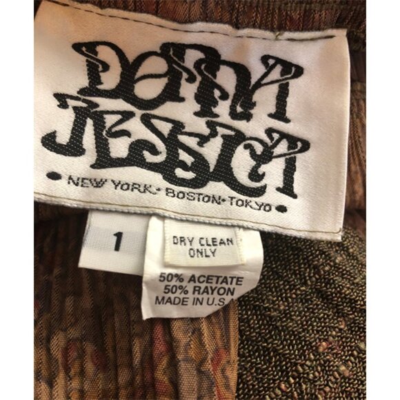 Vintage Donna Jessica Patchwork Inserts Maxi/Midi Skirt Boho Aprox sz S - Picture 7 of 7